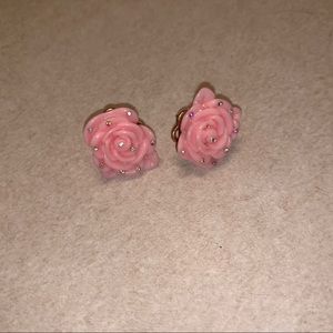 Betsey Johnson Rose Earrings